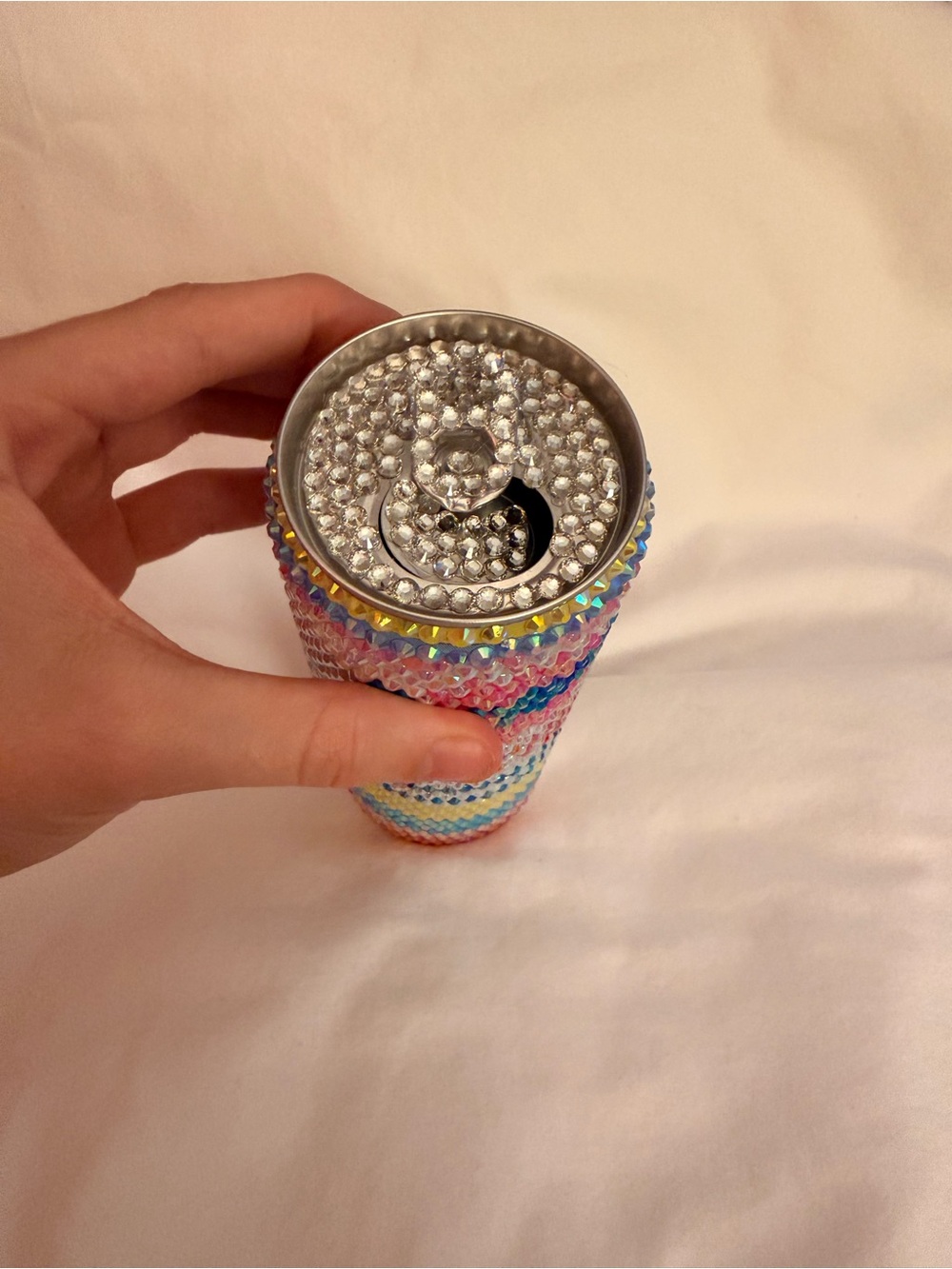 Sparkling Multicolor Rhinestone Surfside Can - Picture 4 of 4